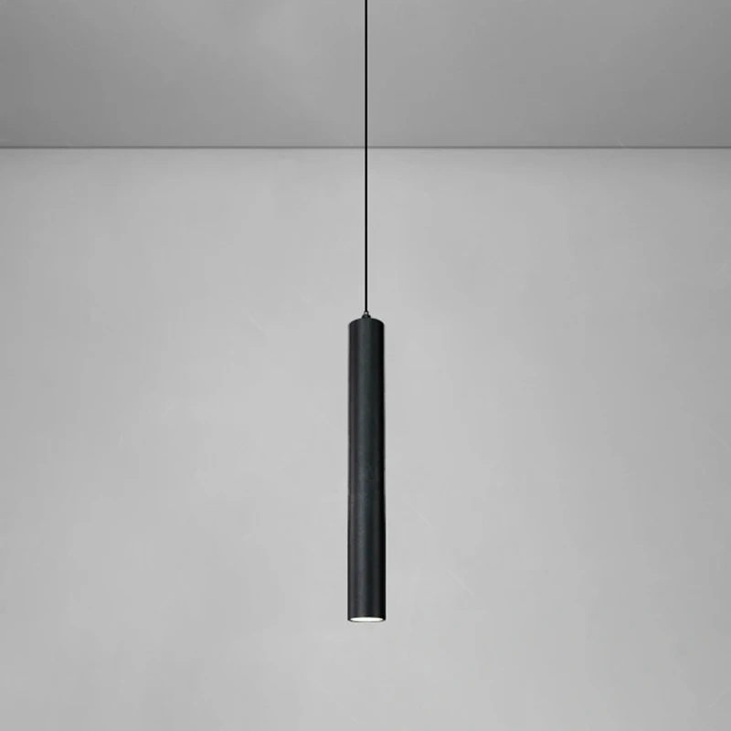 Modern Nordic Led Pendant Lamp Double head Pendant Light Dining Room 2m Hanging Lamp Pipe Decora Cylinder Pipe Line chandelier