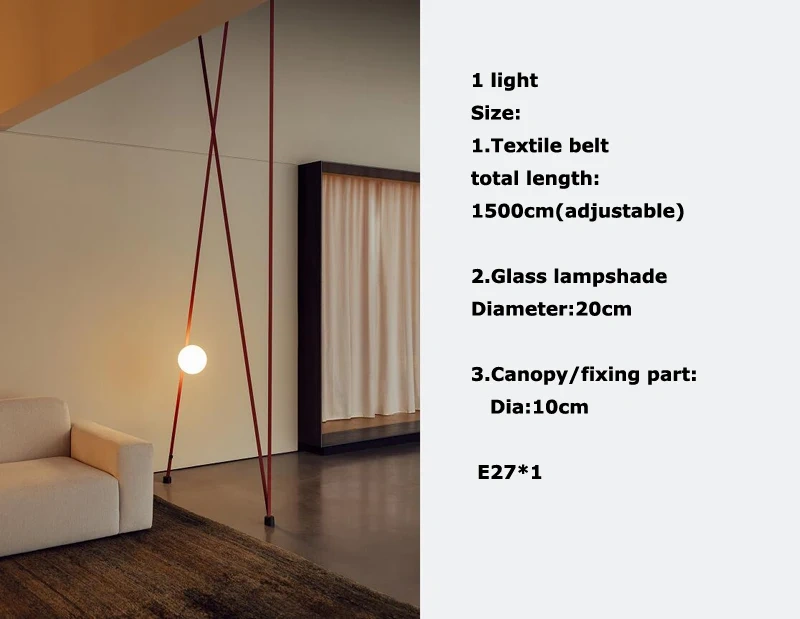 2024 Art Deco Dimmalbe Led Chandelier Lighting Orange Black Textile Glass Bubble Suspension Luminaire Lampen For Living Room