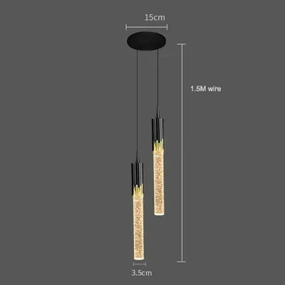 Nordic Crystal Pendant Lights LED Ceiling Lamp Bedside Hanging Lighting for Living Room Kitchen Bedroom Ceiling Home Decor