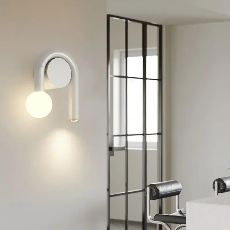 U Shape Wall Lamp Nordic Sconce Lights For Bedroom Living Dining Study Room Simple Home Decorative Fixtures