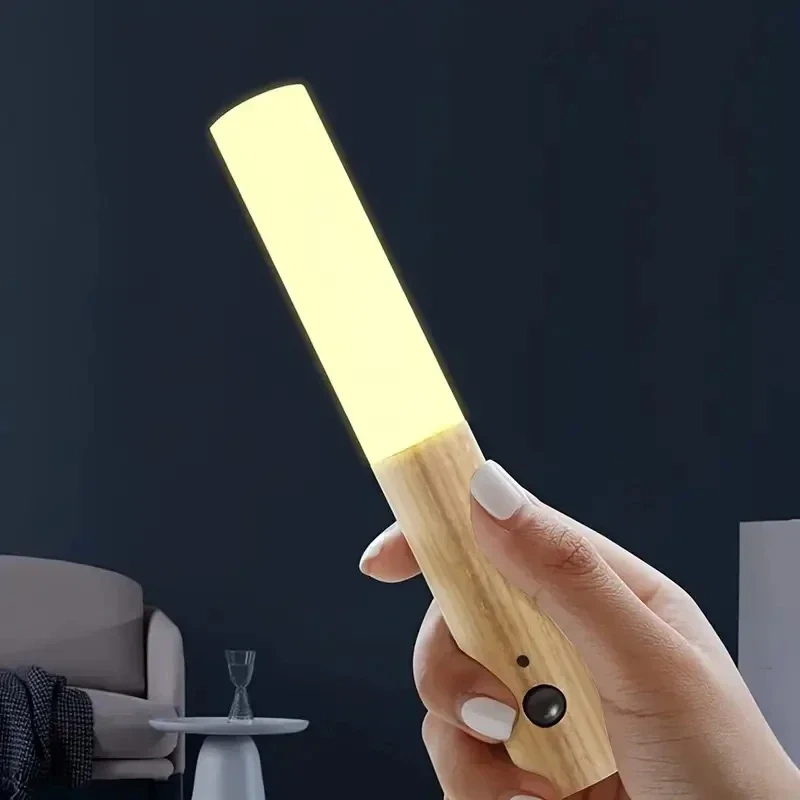 1pc Intelligent Human Body Induction Night Light, Household Toilet Wall Induction, LED Rechargeable Corridor Cabinet Wall Light
