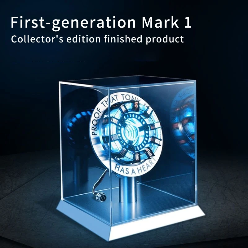 Stark MK1 Metal Alloy USB LED Lamp - Voice Control, PVD Surface, 18cm, Proof Tony Stark Has a Heart, Gift for Fans