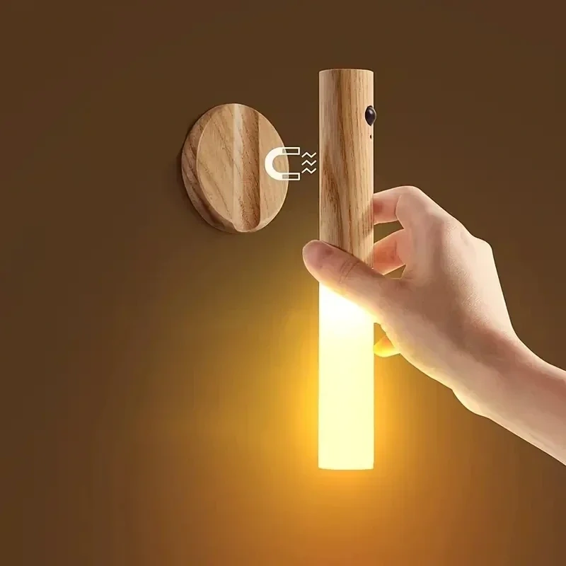 1pc Intelligent Human Body Induction Night Light, Household Toilet Wall Induction, LED Rechargeable Corridor Cabinet Wall Light