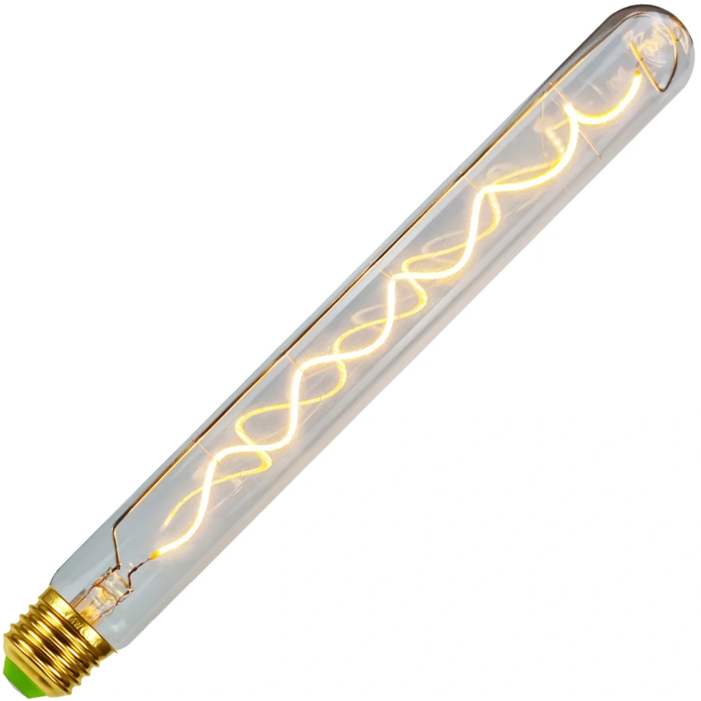 Vintage E27 Edison Bulb Long Tube Led Filament 110V 220V Clear Amber Smoke Color 4W Dimmable Spcialty Decorative Light Bulb