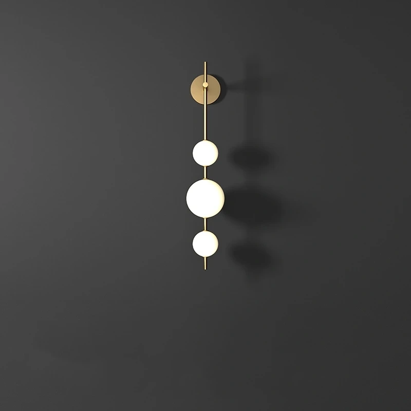 Vertical Globle Wall Lamp Sconce Light for Living Room Bedroom