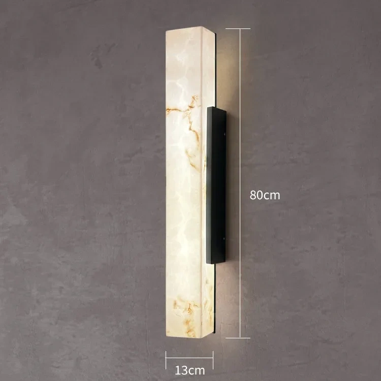 Modern Minimalist Outdoor Waterproof IP65 Lmitated Marble LED Wall Light AC85~265V Stainless Steel Porch Lamp For Street Adorn