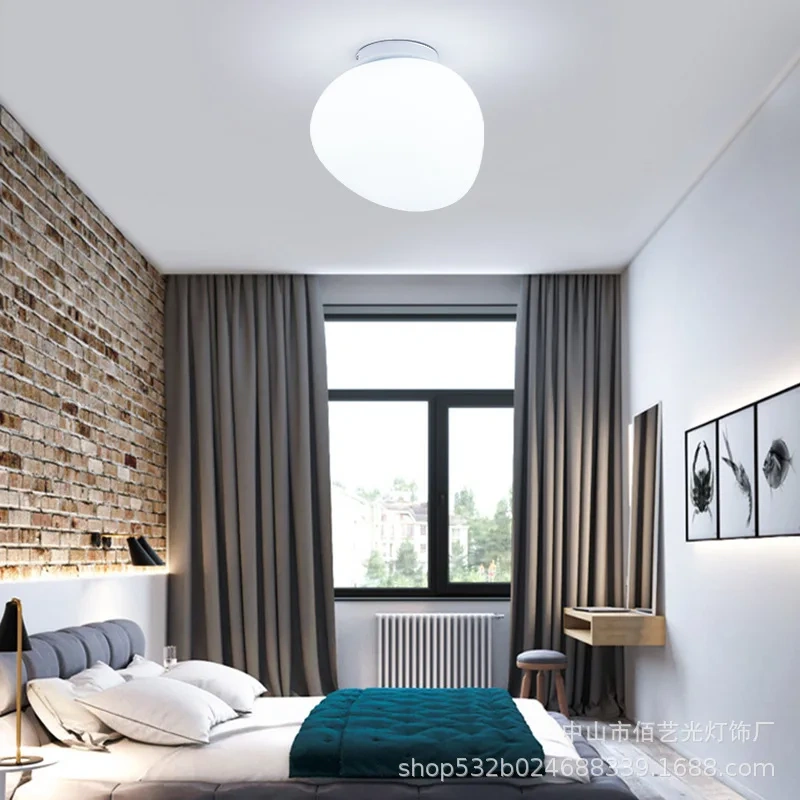 Irregular Glass Egg Wall Sconces Lamp Ceiling Light with E27 Led Bulb