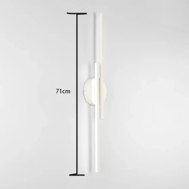 Simplicity Led Wall Lamps Suitable for Living Room TV Background Wall Nordic Creative Stair Corridor Study Double Line Light