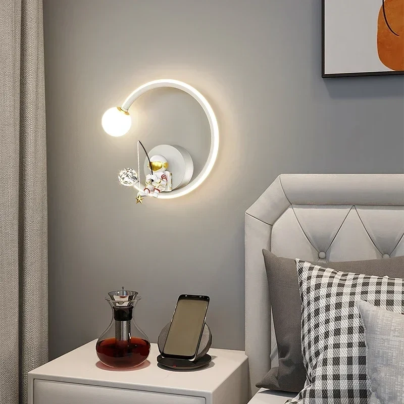 LED Wall Lights for Bedroom Bedside Hallway Living Room Balcony Indoor Lighting Wall Lamp Ac110/220v Home Decoration Aisle White
