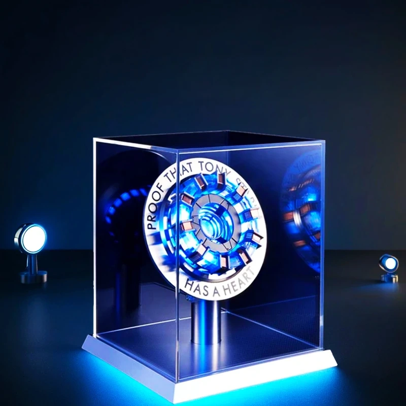 Stark MK1 Metal Alloy USB LED Lamp - Voice Control, PVD Surface, 18cm, Proof Tony Stark Has a Heart, Gift for Fans