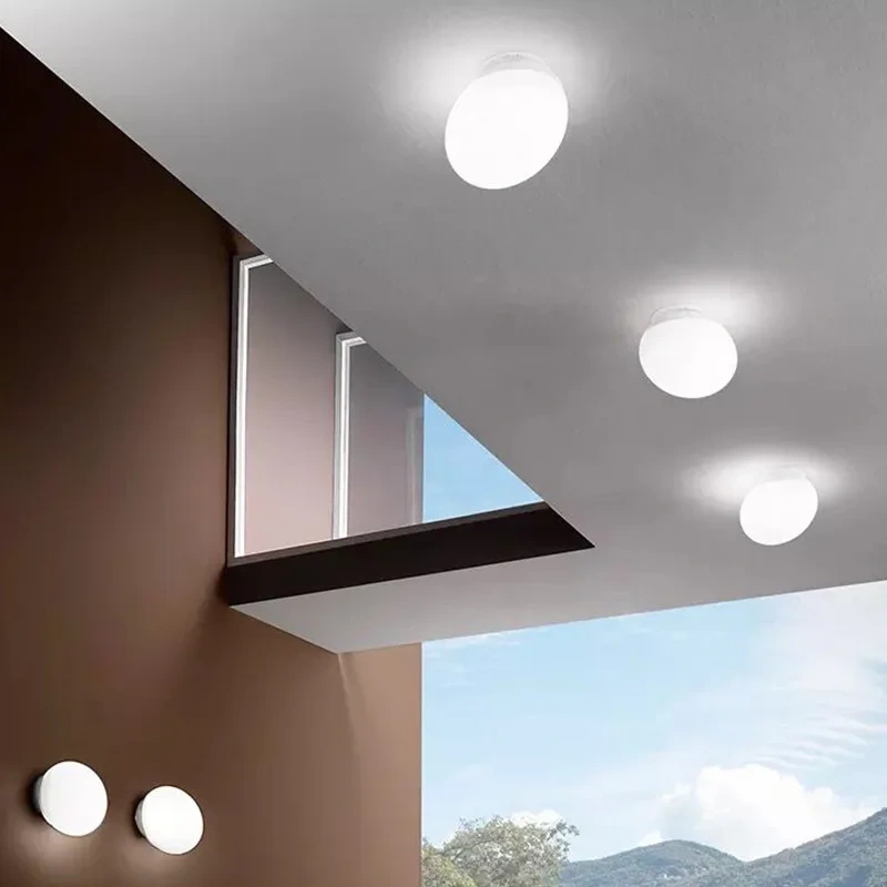 Irregular Glass Egg Wall Sconces Lamp Ceiling Light with E27 Led Bulb