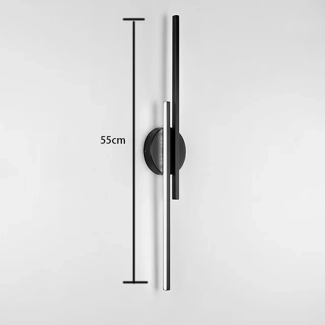 Simplicity Led Wall Lamps Suitable for Living Room TV Background Wall Nordic Creative Stair Corridor Study Double Line Light