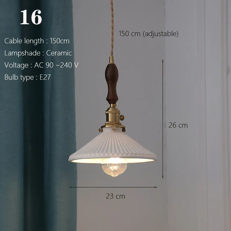 Japanese Traditional Creamic Pendant Lamp Kitchen Island Diing Room Multiple Styles Nrodic Home Decor Pendant Ceiling Lights