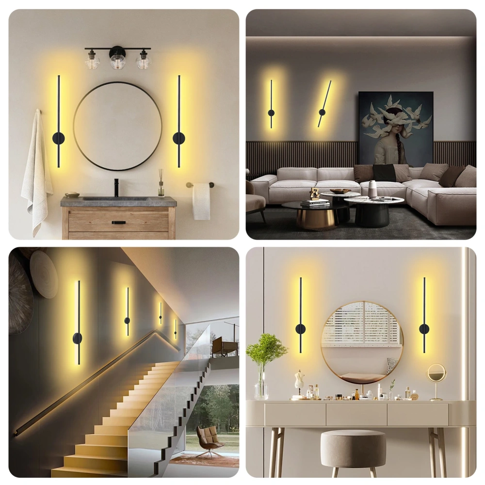 Rechargeable 50cm/80cm Wall Light Wireless LED Internal Wall Sconce Modern Beside Night Lamp for Bedroom Remote Control 1PCS