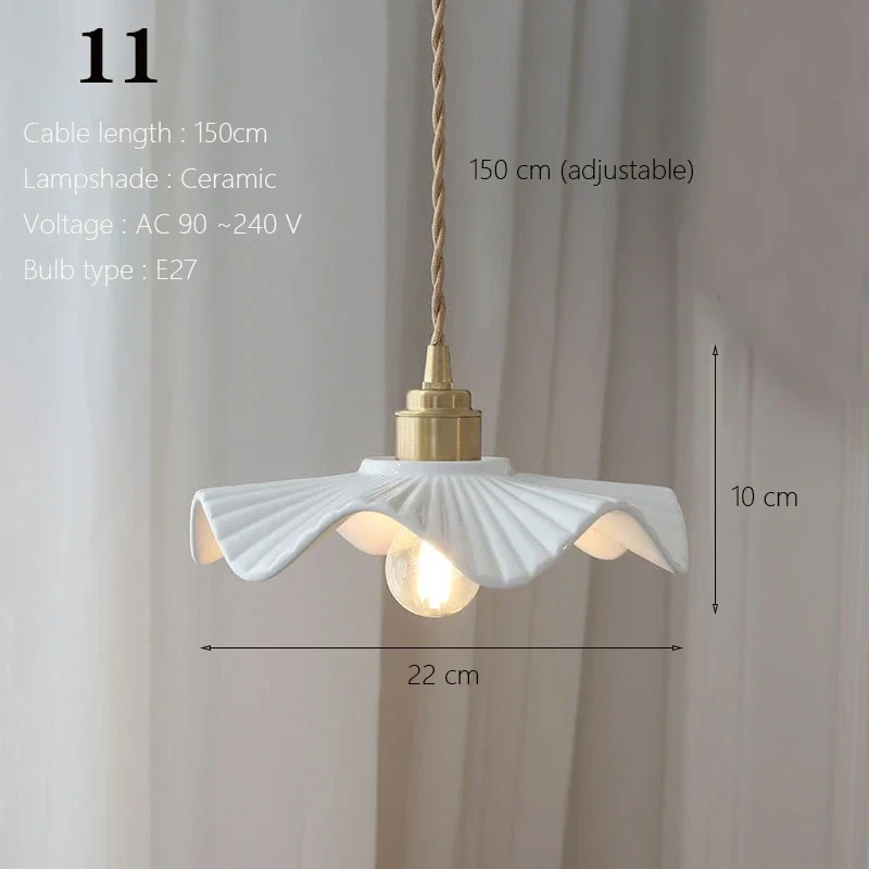 Japanese Traditional Creamic Pendant Lamp Kitchen Island Diing Room Multiple Styles Nrodic Home Decor Pendant Ceiling Lights