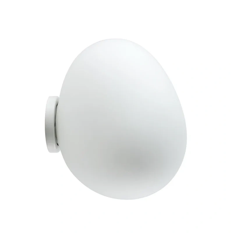 Irregular Glass Egg Wall Sconces Lamp Ceiling Light with E27 Led Bulb
