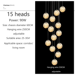 15 heads