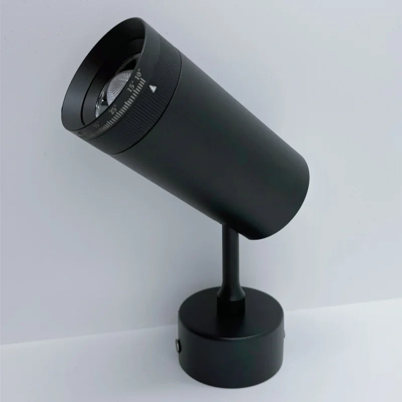 Focused spotlights with 10-55 ° free change aperture, surface mounted track spotlights, ceiling lights, non perforated LED ceili