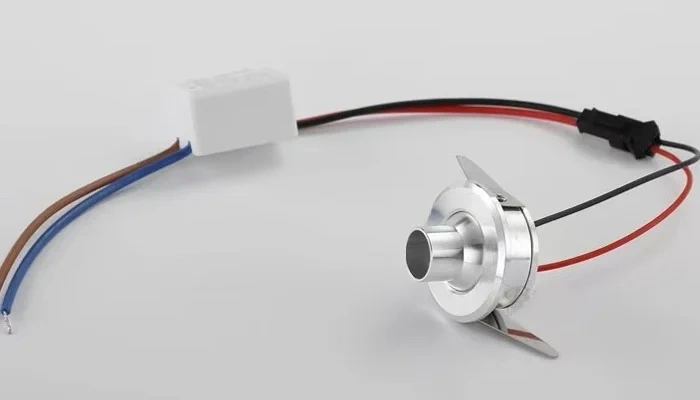 LED Cabinet Light Mini Bull's-Eye Spotlight Adjustable Angle Wine Closet Spotlight with Hole 32-35MM for Household Lighting