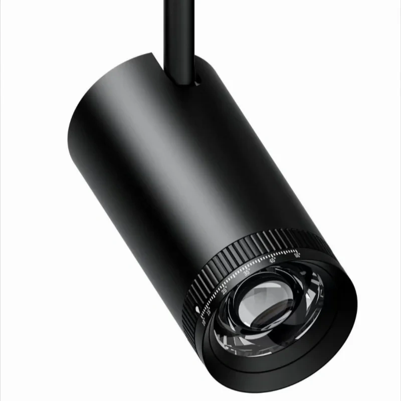 Focused spotlights with 10-55 ° free change aperture, surface mounted track spotlights, ceiling lights, non perforated LED ceili