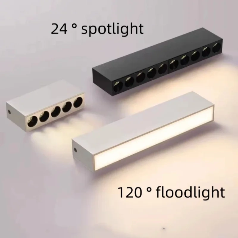 Surface mounted floodlight/spotlight line spotlights with non perforated ceiling design 10W20W, 85-265V