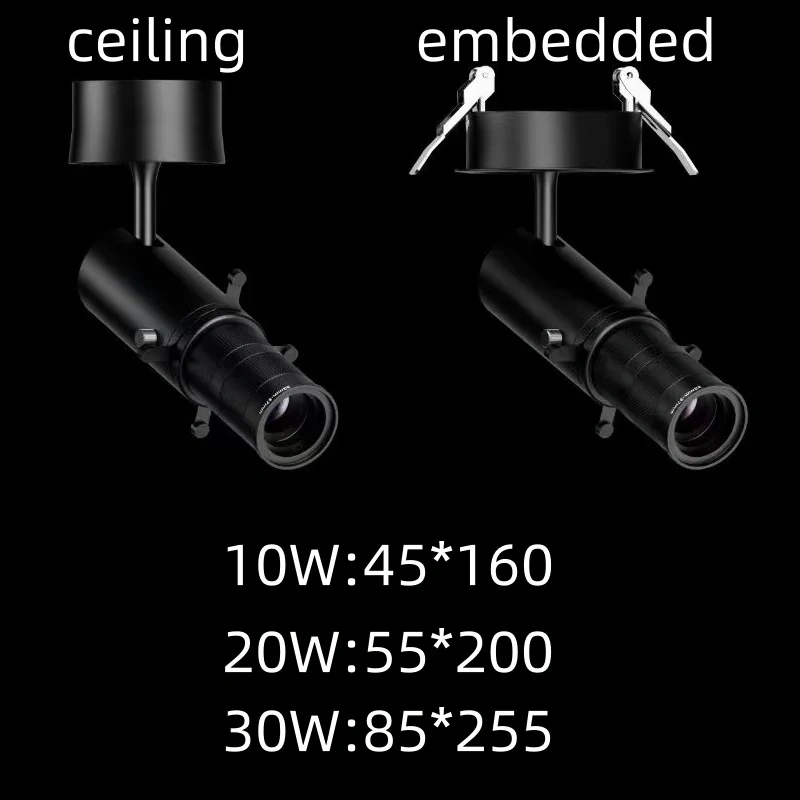 Art Museum Free Zoom Cutting Light Intelligent ZigBee Museum Exhibition Special Light Circular Adjustable Focus 10W 20W30W
