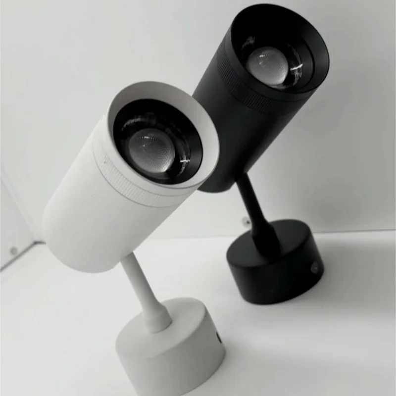 Focused spotlights with 10-55 ° free change aperture, surface mounted track spotlights, ceiling lights, non perforated LED ceili