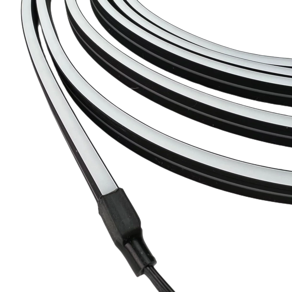 Size:06mm*12mm Horizontal Bending Neon LED Pixel Strip WS2811/WS2812B 5V12V/24V,84/96/100LEDs/m Black Frosted Silicon