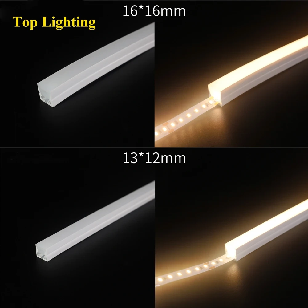 Sliding Channel Break-Resistant LED Diffuser Flexible Led Strip Silicone Sleeve Neon Tube IP67 Waterproof For RGB Strip