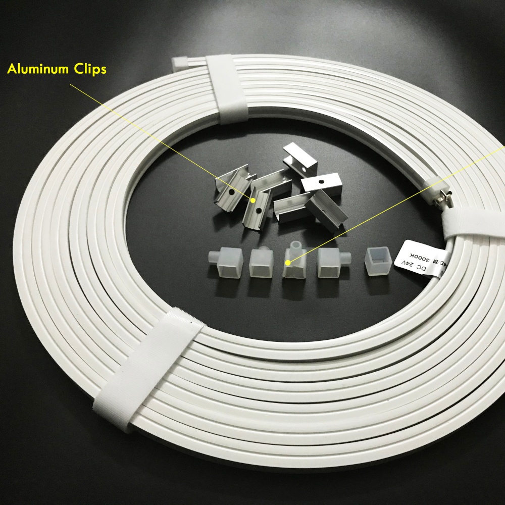 Big Neon Flex Rope Lights 40X25MM Silicone Tube Cover Warm White 3500K 24V Waterproof Outdoor LED Neon Strip Lights