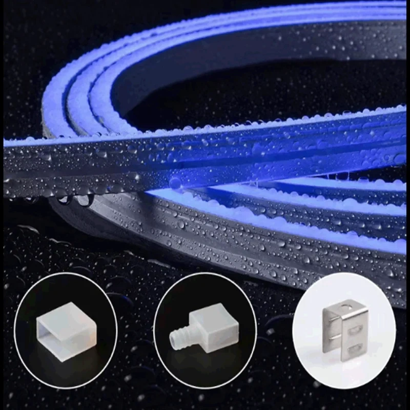 Neon WS2812B SK6812 RGB Pixel UL Fexil Rope Tube Silicone Gel DC5V RGB 5meter Waterproof IP68 Lamp Tube Flexible Strip Light