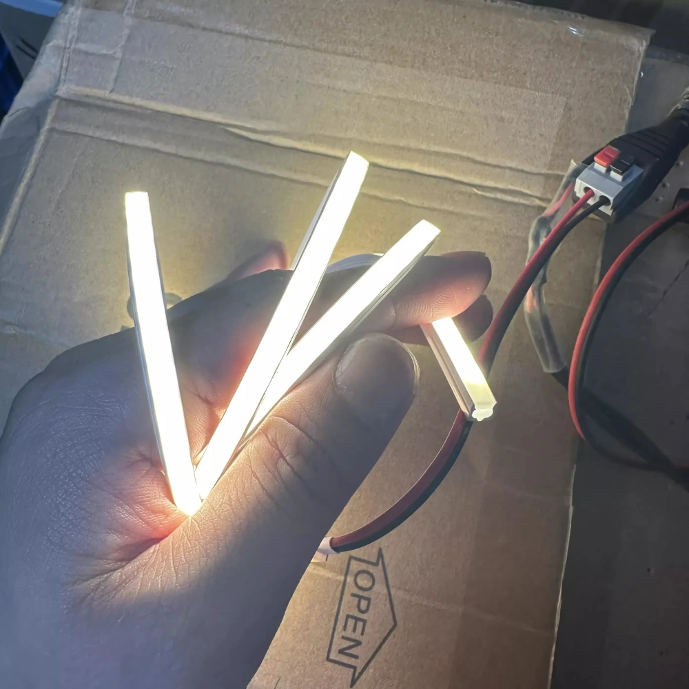 12V/24V Narrow Silicone Neon Tube Strip Light Embedded Flexible Silicon Gel Lamp for Aluminum Profile Cabinet Channel Baseboard