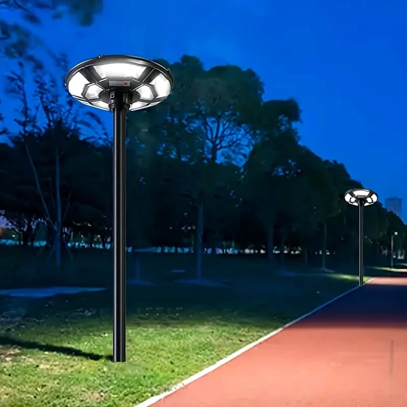 Solar Powered Outdoor Yard Light UFO Solar Charging Courtyard light Automatic On/Off from Dawn to Dusk source With Motion Sensor