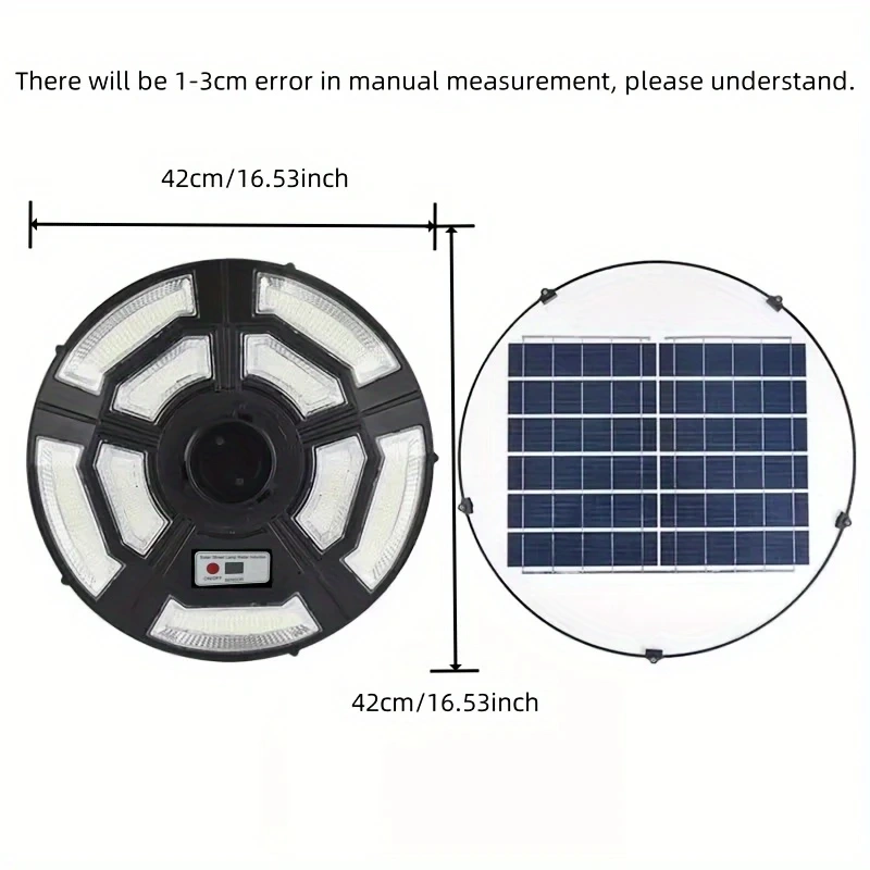Solar Powered Outdoor Yard Light UFO Solar Charging Courtyard light Automatic On/Off from Dawn to Dusk source With Motion Sensor