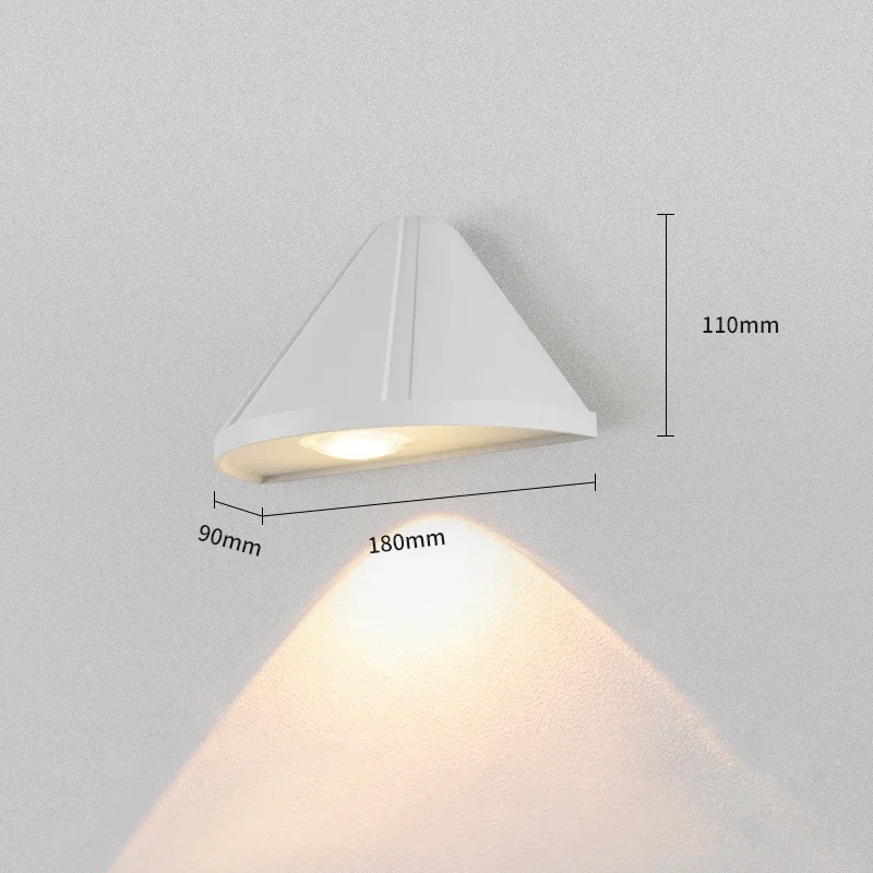 Outdoor Wall Lamp LED Modern Staircase Entrance Balcony House Door Lights Garden Front Porch Terrace Waterproof Wall Lighting