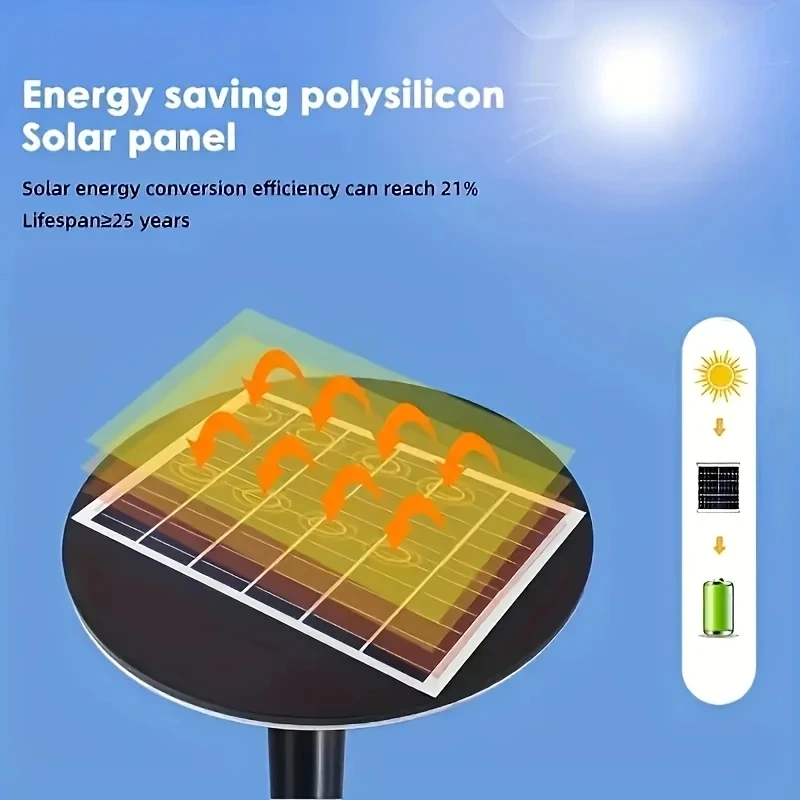 Solar Powered Outdoor Yard Light UFO Solar Charging Courtyard light Automatic On/Off from Dawn to Dusk source With Motion Sensor