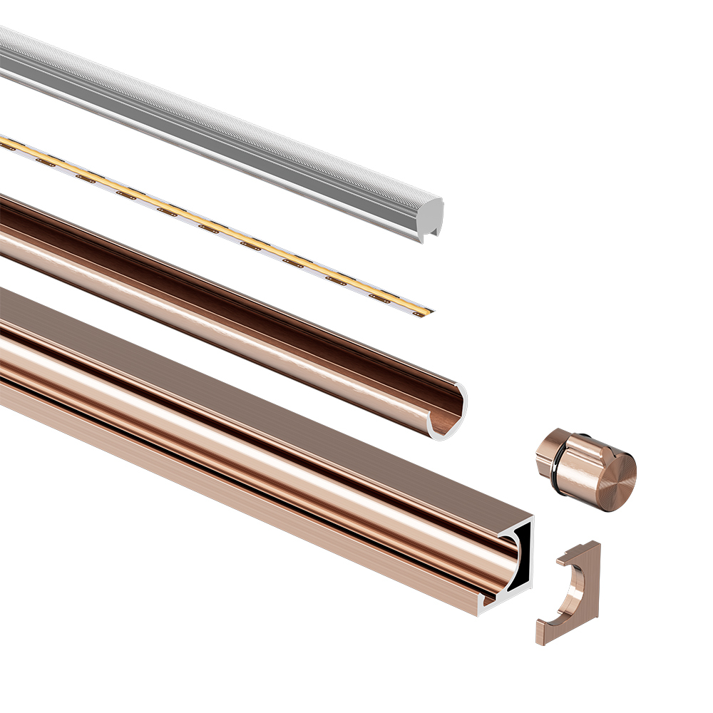 Model 1515 Advanced Light Luxury Custom Rotatable Embedded Inside Led Smart Sensor Wine or Jewelry Display Under Cabinet Light