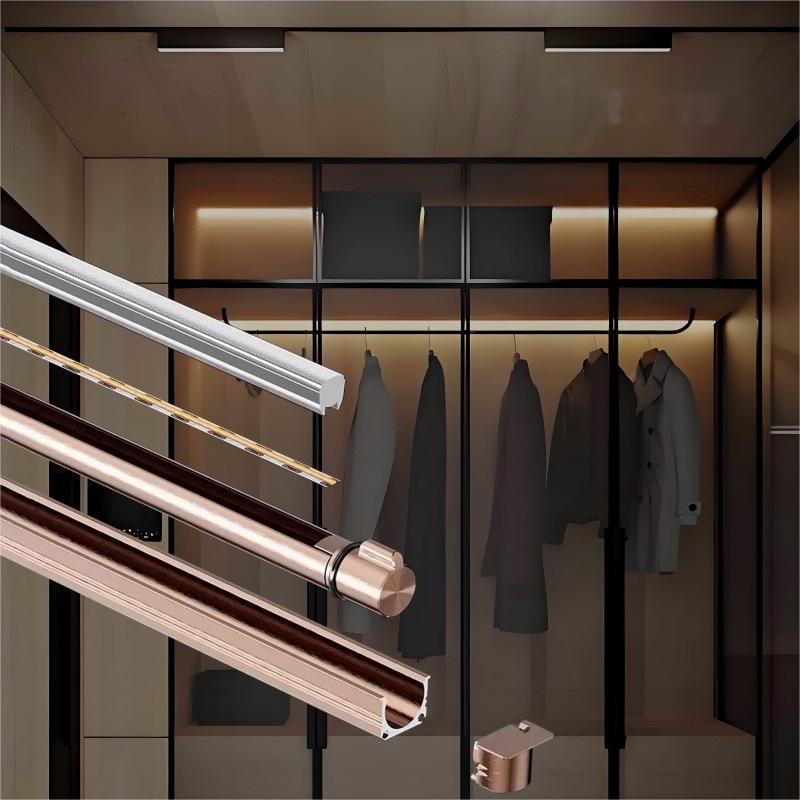 Customized embedded rotating line light smart LED Cabinet light bar welding-free layer light high brightness COB light strip