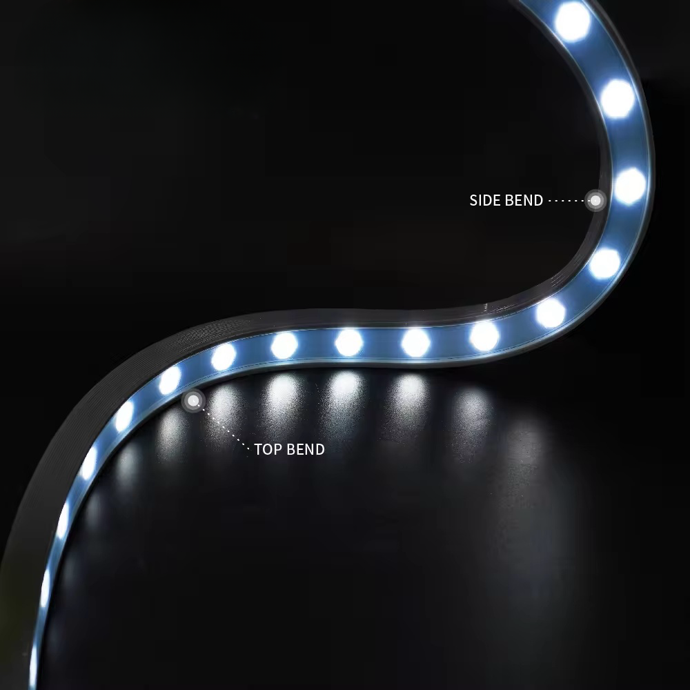 2020 Flexible Silicone LED Wall Washer Light 3D Free Bending DMX512 Top Side Bend Limitless Application Smart Strip Lights