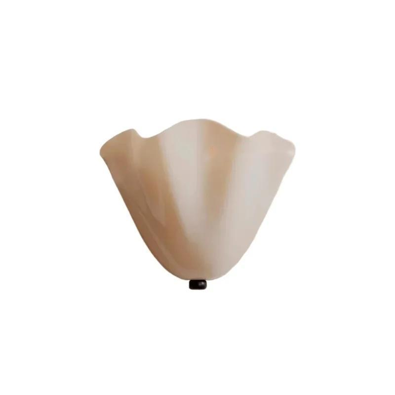 Skirt Series American Retro Colored Berry Glass Lamp French Shell Living Room Bedside Wall Lamp
