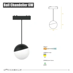 Ball Chandelier 6W