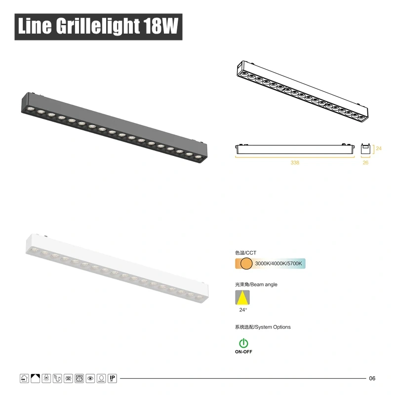 H6mm Ultra Thin Magnetic Track Light System 48V Living Room Ceiling Mount LED Ceiling Magnet Rail Lamp Spotlight Chandelier