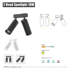 2 Head Spotlight 18W