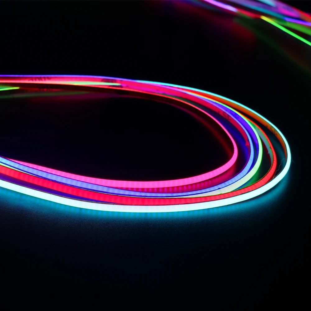 3mm Ultra Thin DC 12V Colorful COB LED Strip Lights for Home Decor DIY Blue/Pink/Red/Purple High Density LED Tape Colour Car