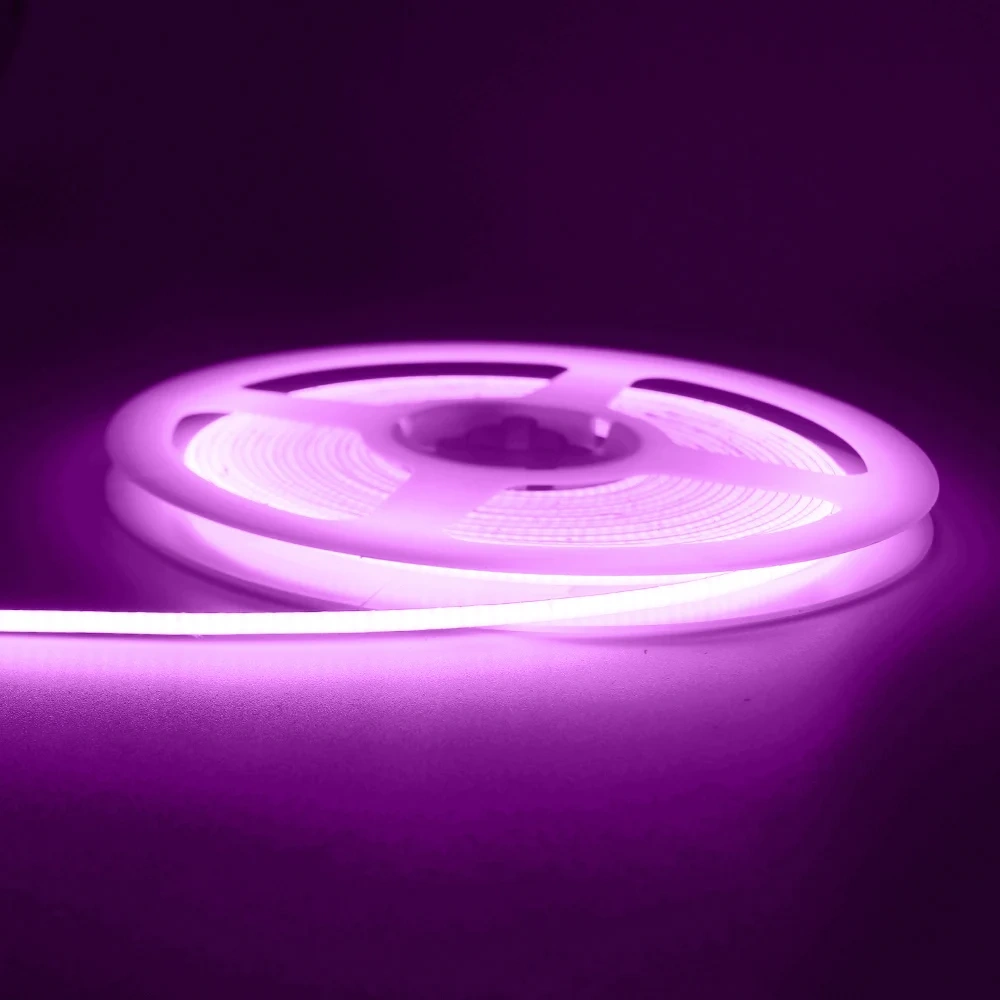 3mm Ultra Thin DC 12V Colorful COB LED Strip Lights for Home Decor DIY Blue/Pink/Red/Purple High Density LED Tape Colour Car