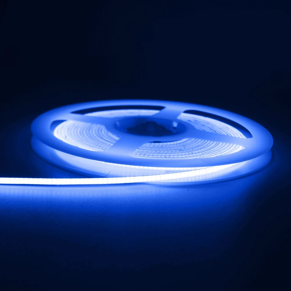3mm Ultra Thin DC 12V Colorful COB LED Strip Lights for Home Decor DIY Blue/Pink/Red/Purple High Density LED Tape Colour Car