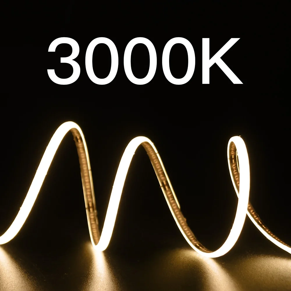 3mm Ultra Thin DC 12V Colorful COB LED Strip Lights for Home Decor DIY Blue/Pink/Red/Purple High Density LED Tape Colour Car