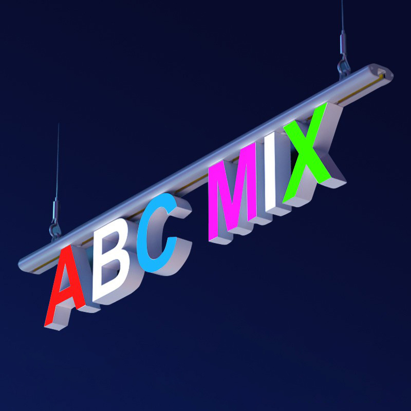 Custom LED Transformer-Powered Advertising Signs Outdoor Logo Illuminated Alphabet Acrylic Magnetic Track Letters Lighting