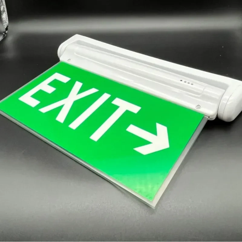 Three Proof Safety Exit Indicator Light Fire Emergency Lighting Ac85-265v Stairway Passage Led Emergency Evacuation Sign