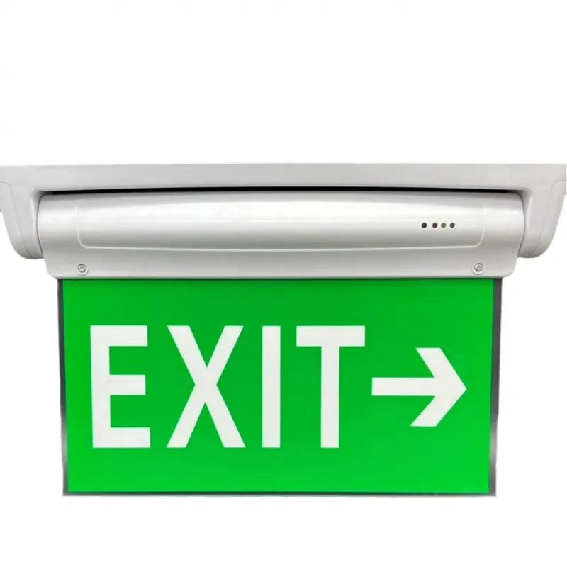 Three Proof Safety Exit Indicator Light Fire Emergency Lighting Ac85-265v Stairway Passage Led Emergency Evacuation Sign